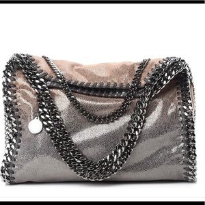 Stella McCartney Metallic Shaggy Mini Falabella